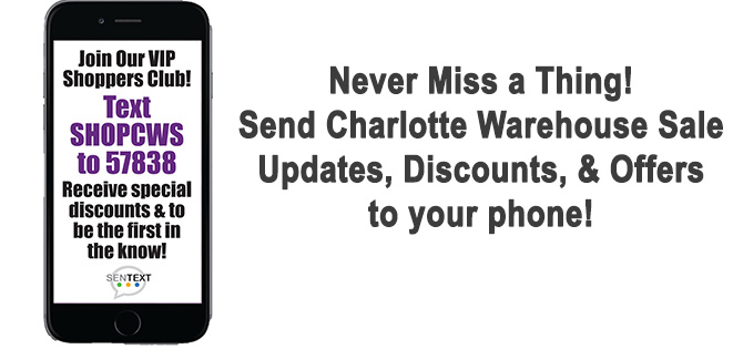 Charlotte Warehouse Sale