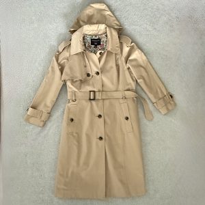 LONDON FOG WOMEN'S BELTED HOODED COAT-XXLARGE