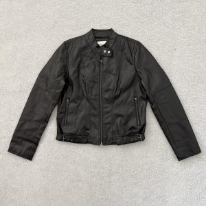 MARILYN & ME FAUX LEATHER JACKET-LARGE