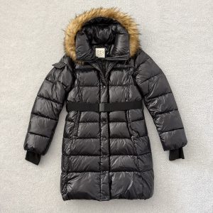 S13 WOMEN'S CHALET BELTED FAUX FUR HOODED COAT- XXL